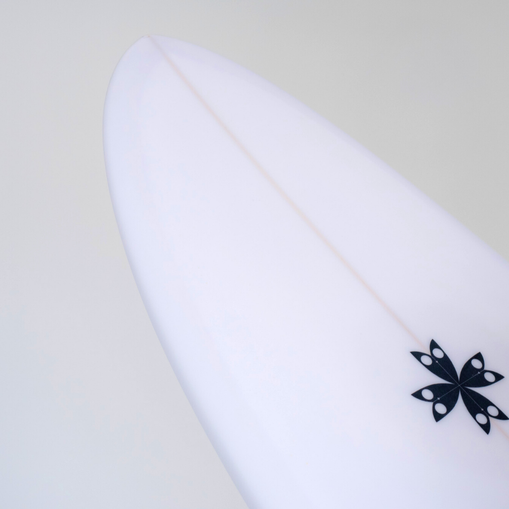 Joel Fitzgerald Surfboards White Airbrush