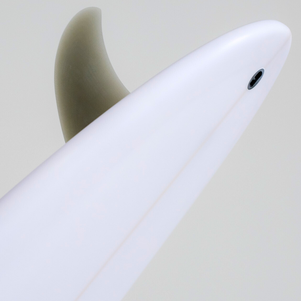 Joel Fitzgerald Surfboards White Airbrush